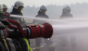 Płonący poligon