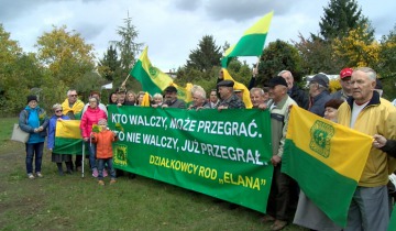 Działkowcy protestują