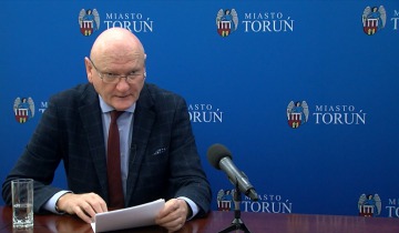 Konferencja prasowa prezydenta Torunia - wtorek 31.03.2020