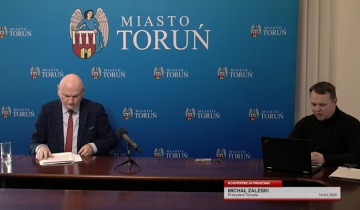 Konferencja prasowa prezydenta Torunia - wtorek 14.04.2020