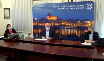 Konferencja prasowa prezydenta Torunia - poniedziałek 26.10.2020