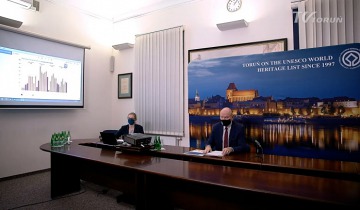 Konferencja prasowa prezydenta Torunia - poniedziałek 16.11.2020