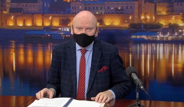 Konferencja prasowa prezydenta Torunia - środa 18.11.2020