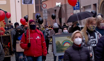 Protest na rocznicę