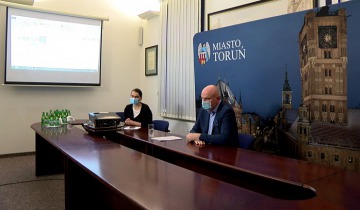 Konferencja prasowa prezydenta Torunia - czwartek 25.02.2021