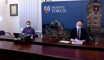 Konferencja prasowa prezydenta Torunia - wtorek 2.03.2021