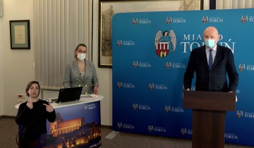 Konferencja prasowa prezydenta Torunia - wtorek 23.03.2021