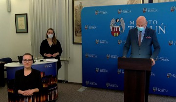 Konferencja prasowa prezydenta Torunia - czwartek 8.04.2021