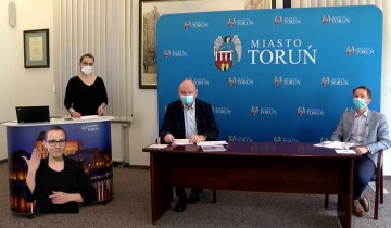 Konferencja prasowa prezydenta Torunia - wtorek 13.04.2021