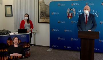 Konferencja prasowa prezydenta Torunia - wtorek 20.04.2021