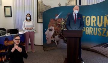 Konferencja prasowa prezydenta Torunia - czwartek 20.05.2021