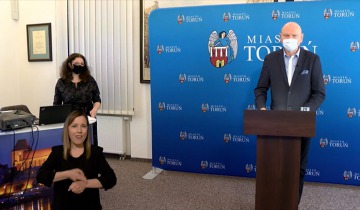 Konferencja prasowa prezydenta Torunia - środa 2.06.2021