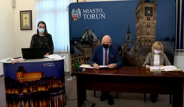 Pełna relacja z konferencji prasowej Prezydenta Torunia Michała Zaleskiego 13.01.2022