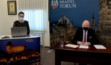 Pełna relacja z konferencji prasowej Prezydenta Torunia Michała Zaleskiego - wtorek 8.02.2022