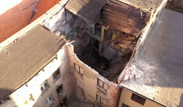 Runęła kamienica
