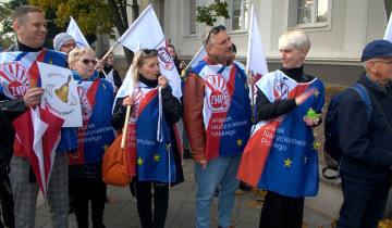 Protest oświatowych związkowców 14.10.2022