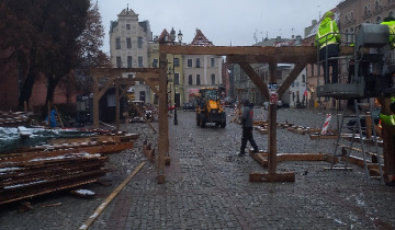 Budowa szopki rozpoczęta 09.12.2022
