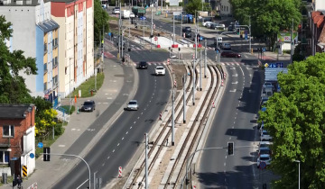 Tramwaj na pólnoc Torunia 25.05.2023