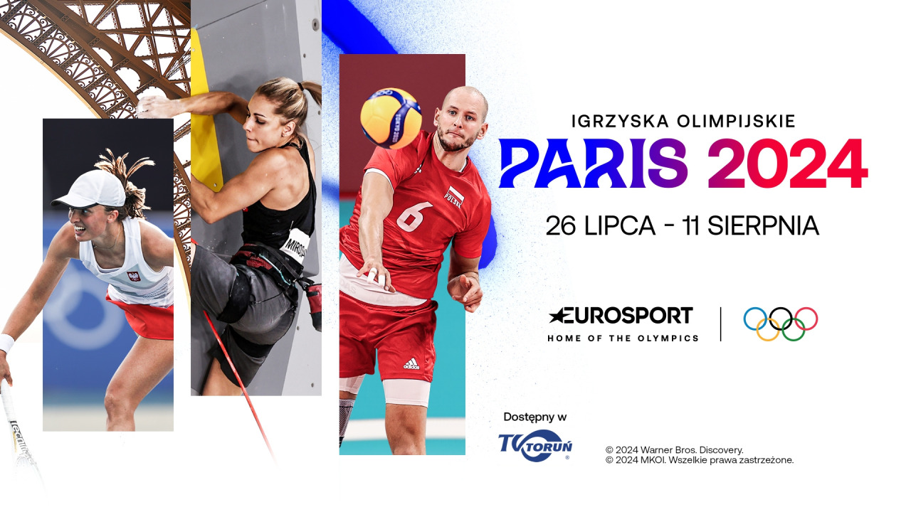 Igrzyska Olimpijskie Paris 2024 w Eurosporcie dostępne w TVK Toruń!