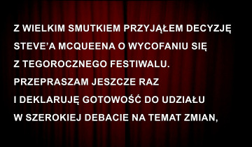 Oświadczenie dyrektora EnergaCamerimage 13.11.2024