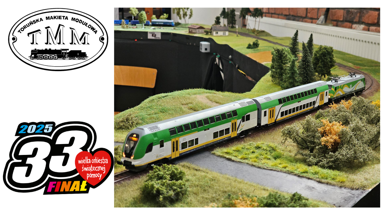 Wystawa miniaturowych makiet i modeli kolejowych dla WOŚP