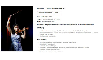 Paganini Lipiński Wieniawski 13.08.2025