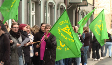 Protest pracowników ZUS 15.04.2026