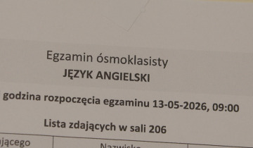 Język obcy na egzaminie 13.05.2026