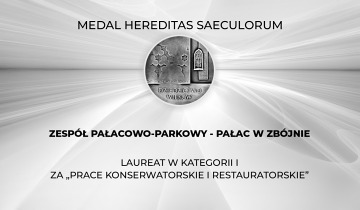Medale Hereditas Saeculorum 2026 - ZESPÓŁ PAŁACOWO-PARKOWY - PAŁAC W ZBÓJNIE 10.09.2026
